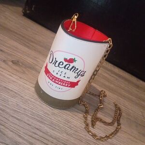 SHEIN Cream and Red Crossbody Bag